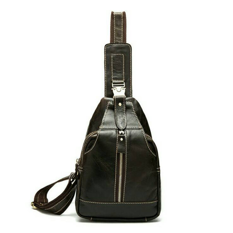 For You Leather LB31 กระเป๋าคาดอก สะพายไหล่ ผู้ชาย หนังแท้ LB31