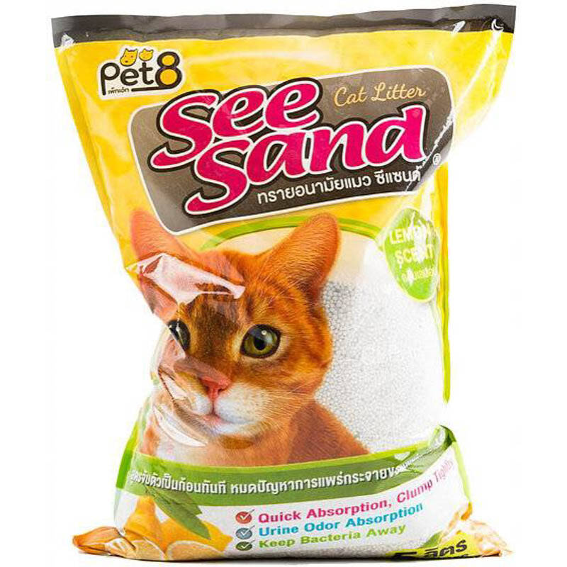 See sand ทรายแมว 5 ลิตร (เลมอน)