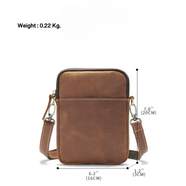 For You Leather กระเป๋าสะพายข้าง ผู้ชาย ใบเล็ก หนังแท้ พรีเมี่ยม รุ่น LB69 LB69