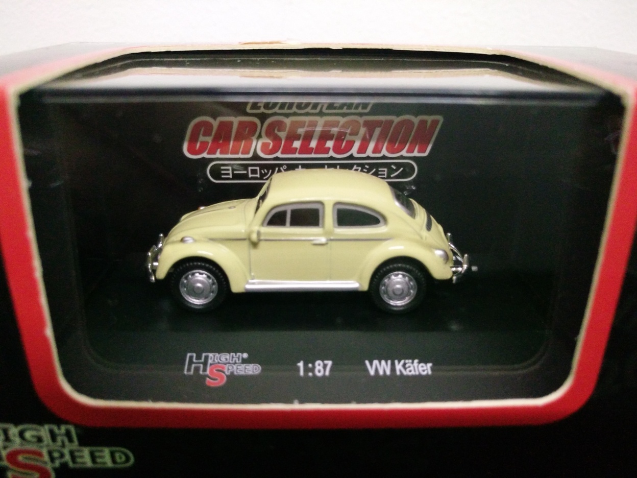 High Speed Die Cast Metal 1:87 VW Kafer (European Car Collection)