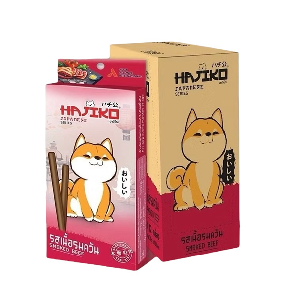 Hajiko ขนมสุนัข รสเนื้อรมควัน 70g.