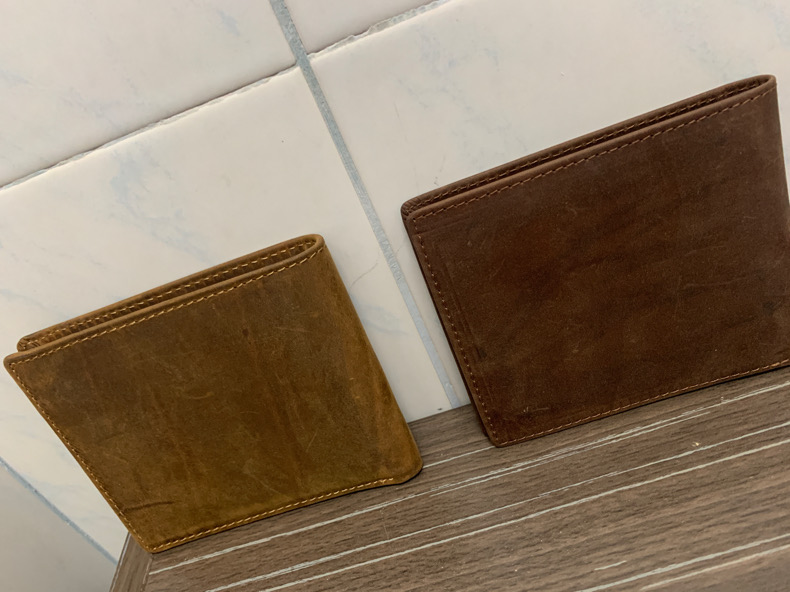 For You Leather WL06 กระเป๋าสตางค์ผู้ชาย กระเป๋าสตางค์หนังแท้ นูบัค เกรดพรีเมียม WL06