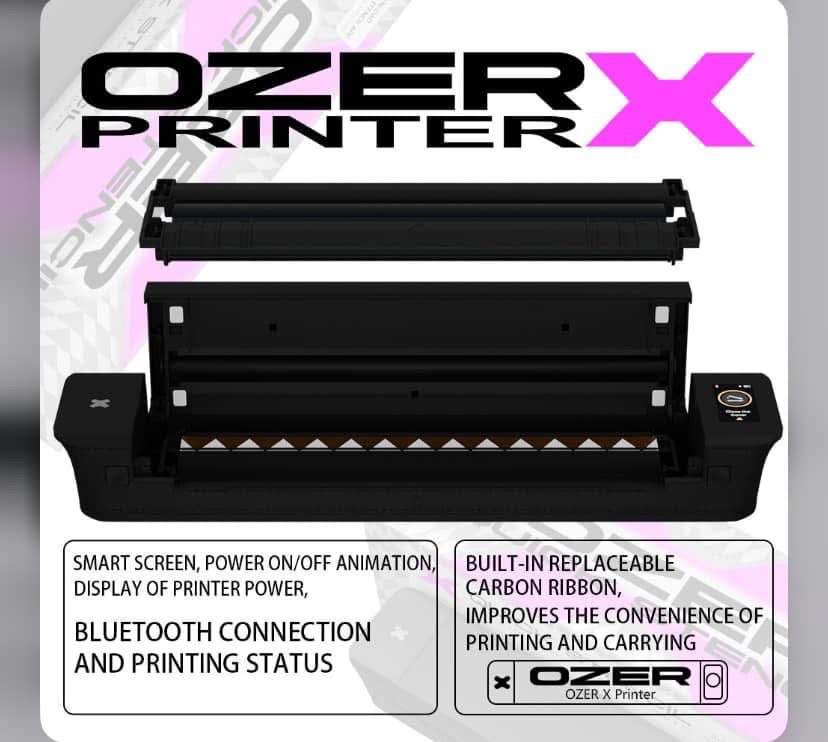 เครื่องลอกลาย OZER X เครื่องลอกลาย OZER X BLUETOOTH TATTOO OZER QUICK STENCIL PRINTER