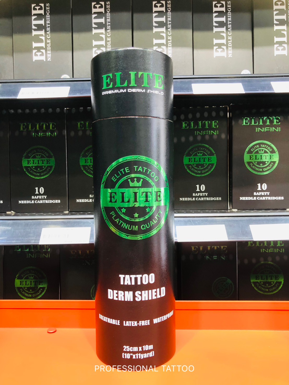 ELITE Premium Derm Shield ฟิล์มแลปหลังสัก Elite Premium ELITE Premium Derm Shield ฟิล์มแลปหลังสัก Elite Premium กล่องดำ