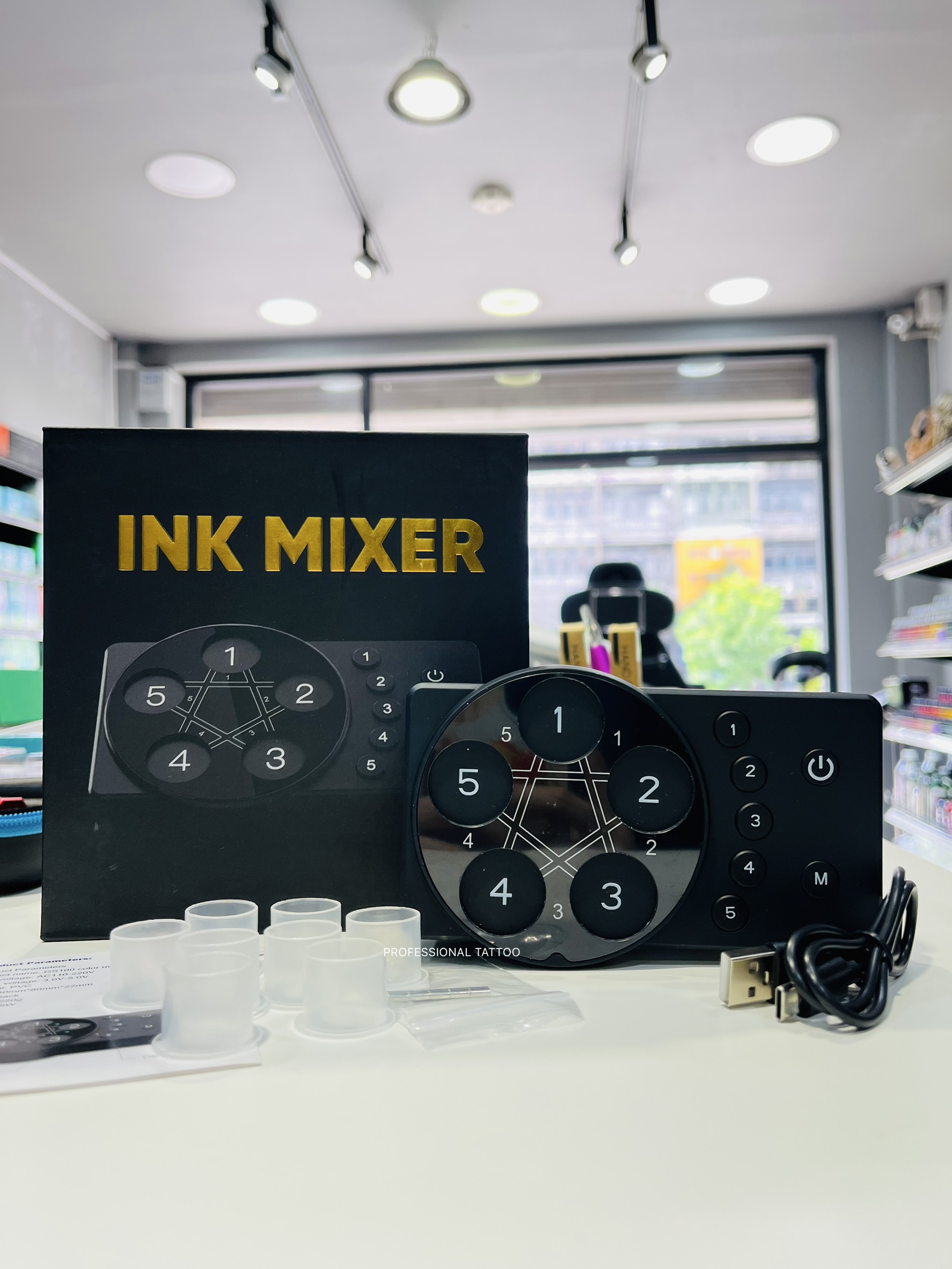 เครื่องผสมสี INK MIXER ผสมได้ 5 ช่อง เครื่องผสมสี INK MIXER ผสมได้ 5 ช่อง