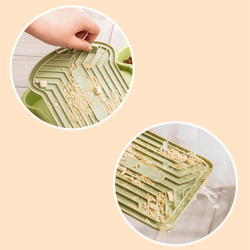 All Rising AR3549 ชามชะลอกิน รูปทรงขนมปัง-ฟ้า