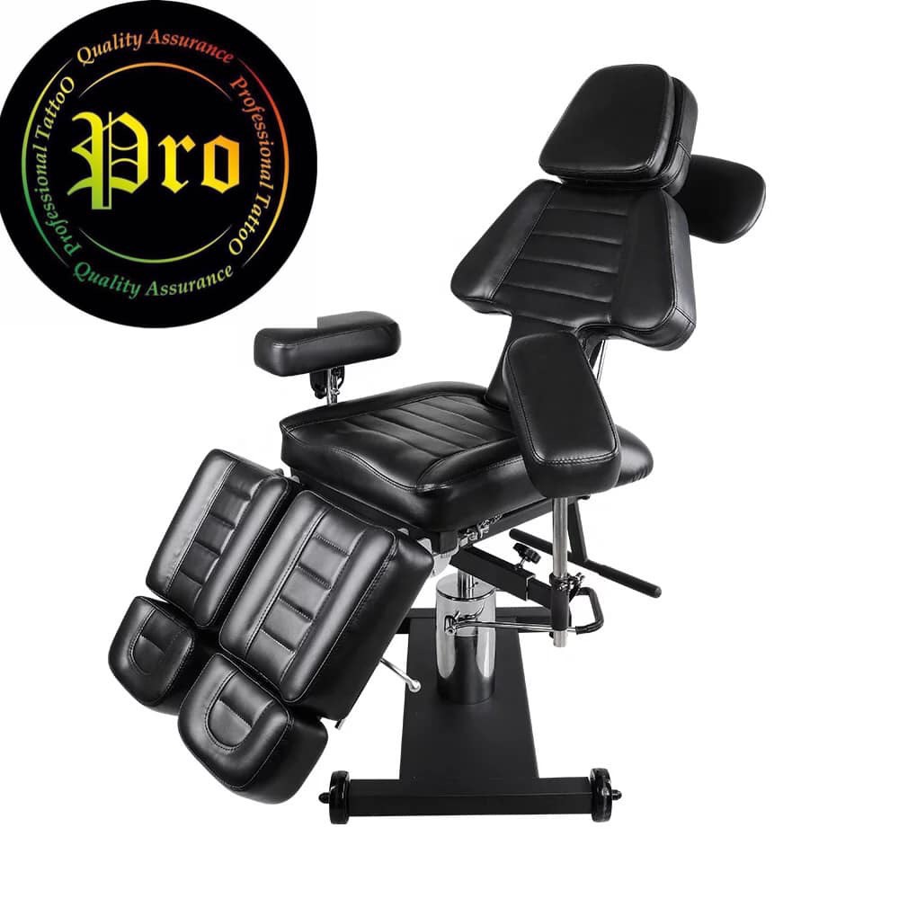 Professional Tattoo Tattoo Chairs Transformer HYDRAULIC Queen size เตียงสักไฮดรอลิก รุ่น Transformer เตียงทรานสฟอร์เมอร์ Queen size Black