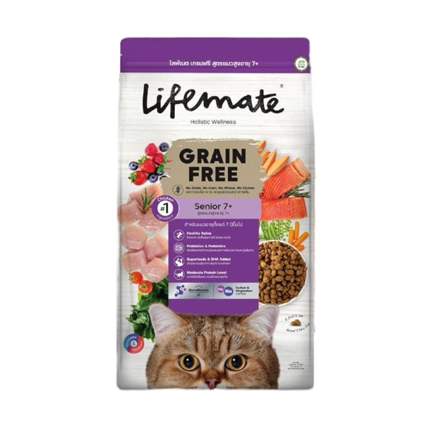 Life Mate Grain Free C54 แมวสูงอายุ 7+ 1 กิโลกรัม (แบ่งขาย)
