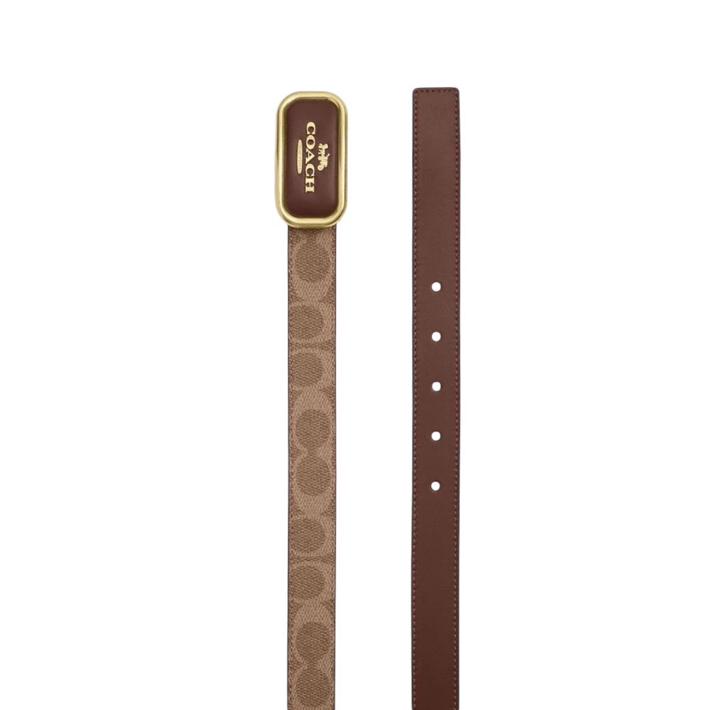 เข็มขัดผู้หญิง COACH CX052 SIGNATURE BUCKLE BELT, 25 MM (IMXHE)