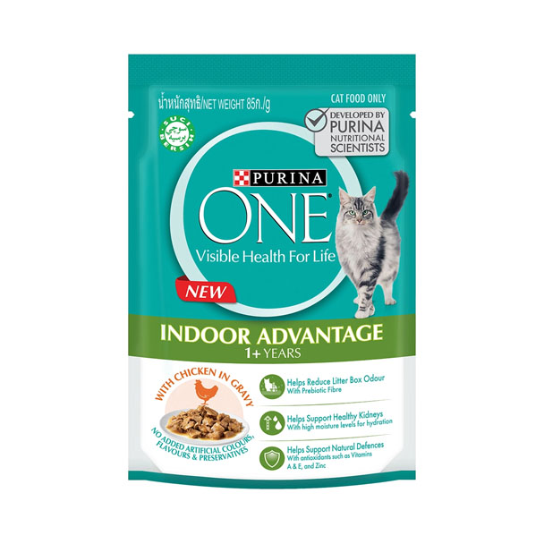 Purina One Adult #2 แมวโต เลี้ยงในบ้าน 85 กรัม