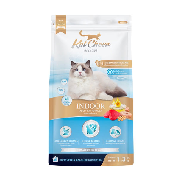 Kat Cheer แมวโต สูตรเลี้ยงในบ้าน 1.3 กิโลกรัม