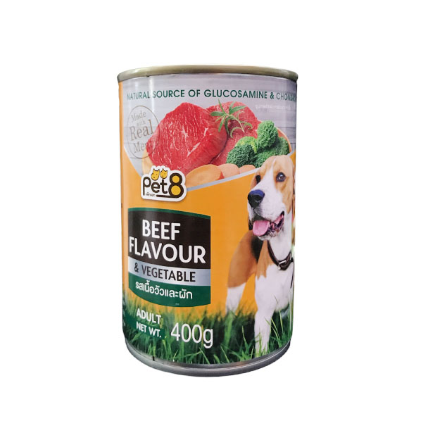 Pet8 CF45 เนื้อวัวและผัก 400 กรัม