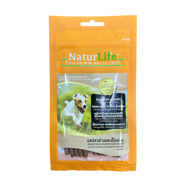 MC D004 Nature Life Dog รสปลาย่างและเป็ดย่าง 55 g ***เหมาะสำหรับสุนัขที่แพ้ไก่และถั่ว***