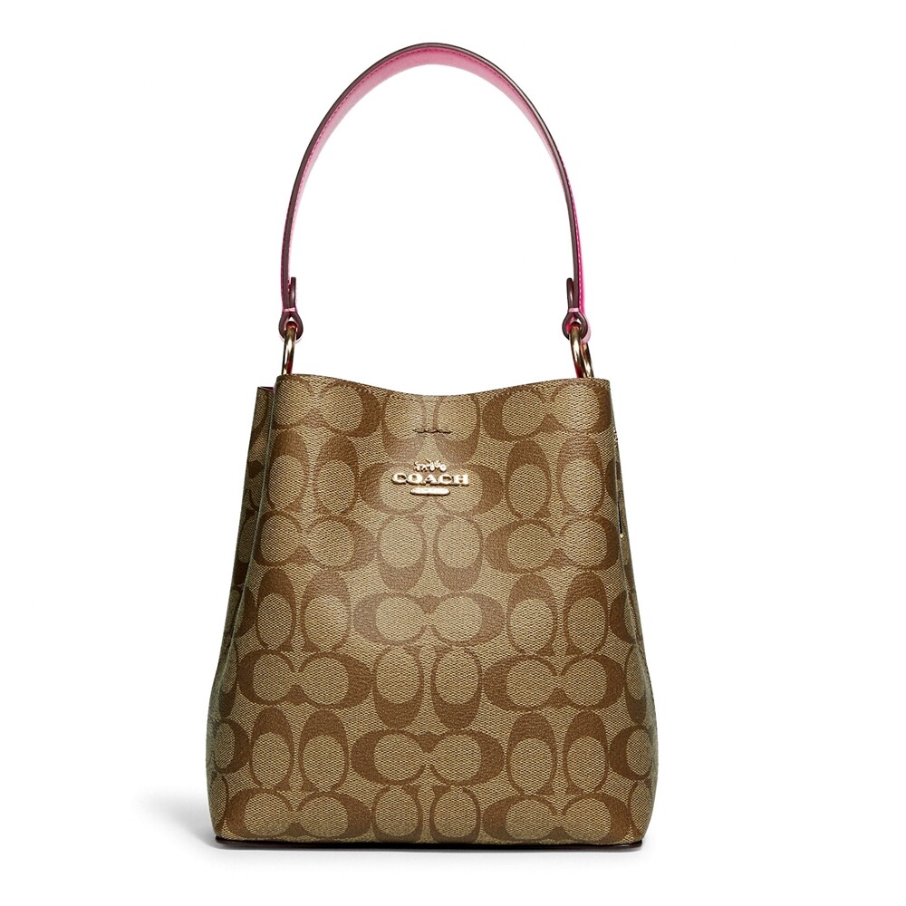 กระเป๋าสะพาย COACH C8502 SMALL TOWN BUCKET BAG IN SIGNATURE CANVAS (IMTVY) [C8502IMTVY-MA]