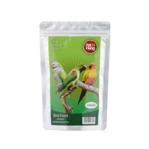 Pet Heng อาหารนกแก้ว รสผลไม้ 180 กรัม