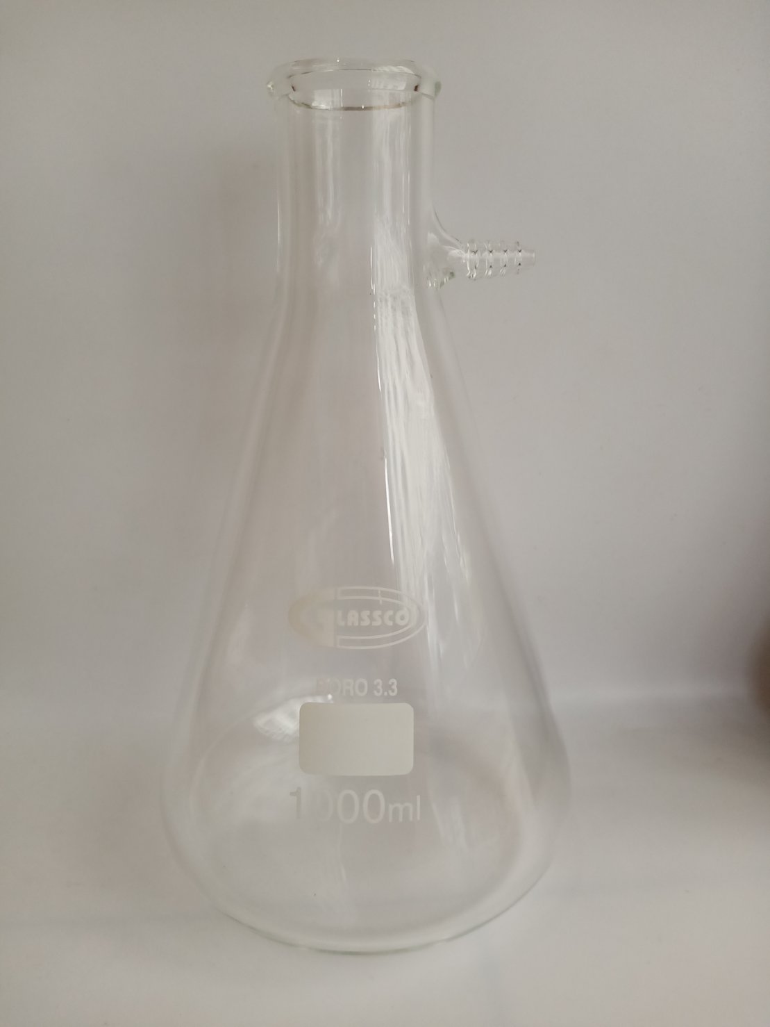 ขวดกรองสาร Filtering Flask 1000 ml Glassco