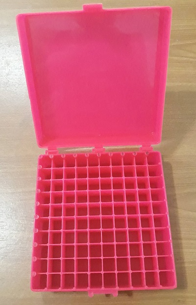 กล่องเก็บหลอดไมโครทิวป์ 100 ช่อง Microtube Storage Box 100-well