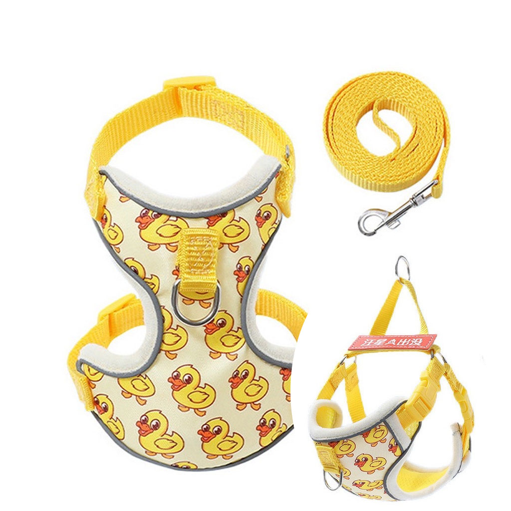OLSP Happy Duck รัดอก+สายจูง Size M