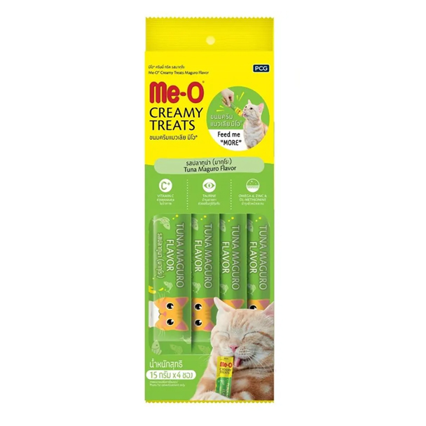 Me-O ครีมมี่ทรีท มากุโระ 15 g. 4 ชิ้น