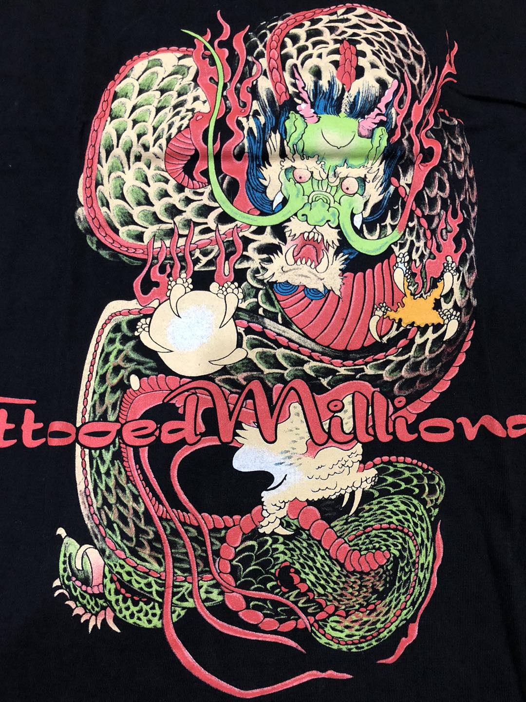 เสื้อวง Bruce Dickinson Tattooed Millionaire ปี 1990 หายาก ป้าย Supatee Size L สินค้าลิขสิทธิ์แท้ 100%