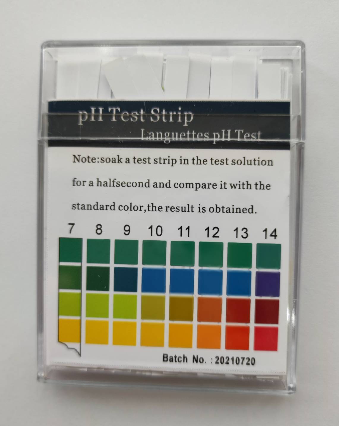 แถบวัดค่าพีเอช pH 0-14 Strip Test "Filtratech" (100/bx)