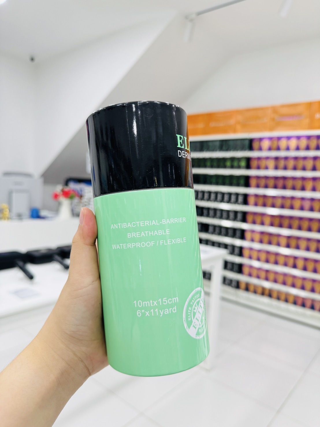 ELITE Premium Derm Shield ฟิล์มแลปหลังสัก Elite Premium ELITE Premium Derm Shield ฟิล์มแลปหลังสัก Elite Premium กล่องดำ