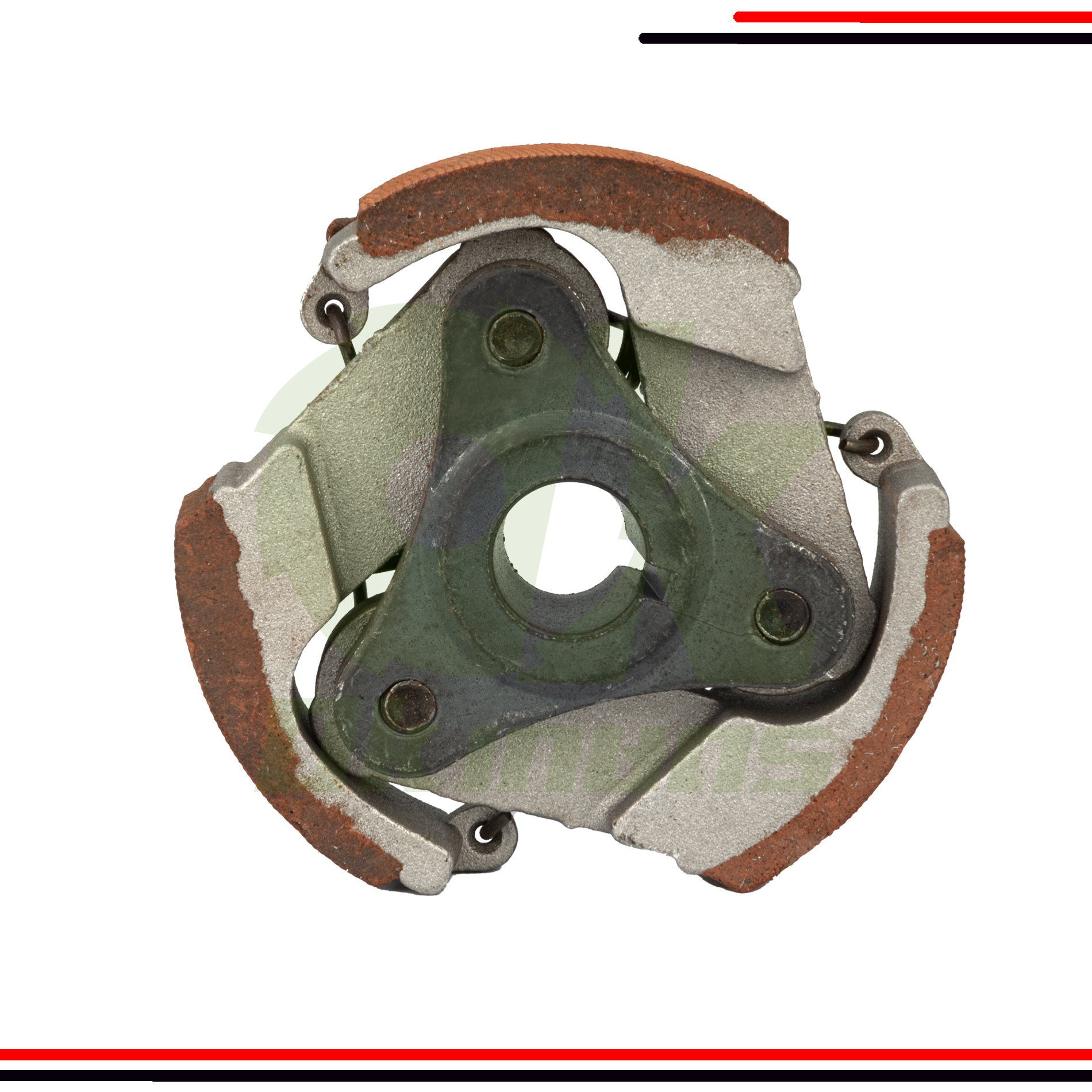 ผ้าครัชพร้อมแท่น NB411 มิเนียม ร่องลิ่ม (3 ขา ครบชุด) เกรดดี