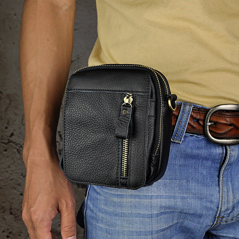 For You Leather LB36 กระเป๋าคาดเข็มขัด กระเป๋าสะพายข้าง ใบเล็ก กระเป๋าผู้ชาย กระเป๋าหนังแท้ LB36