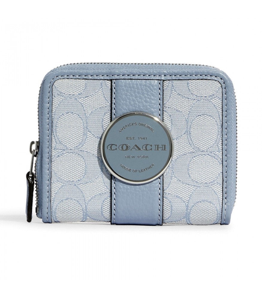 กระเป๋าสตางค์ COACH C8323 LONNIE SMALL ZIP AROUND WALLET IN SIGNATURE JACQUARD (SVS9X) [C8323SVS9X]