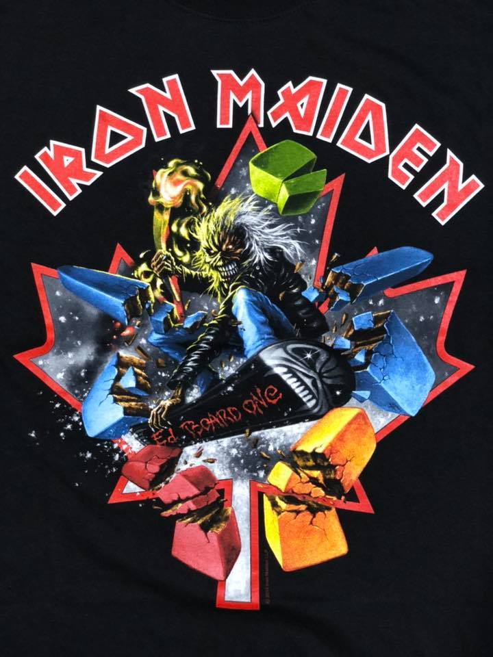 เสื้อวง Iron Maiden The Final Frontier Canada Tour ปี 2010 เสื้อทัวร์หน้างาน Size L