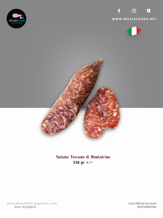 Salame Toscano di Montalcino 350gr +/-
