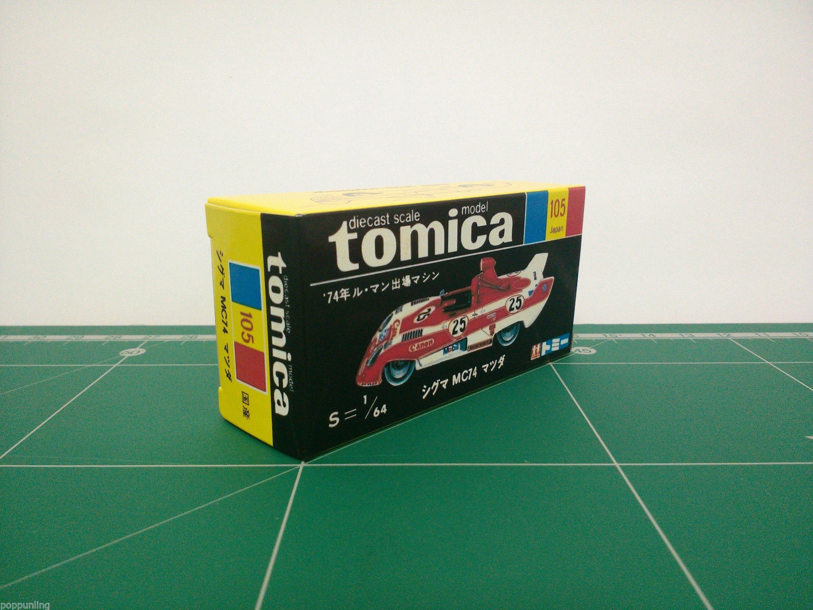 กล่องพิมพ์ Reproduction Box สำหรับ Tomica Black Box No.105 Mazda Zigma MC74 (กล่องเปล่า, ไม่มีรถ)