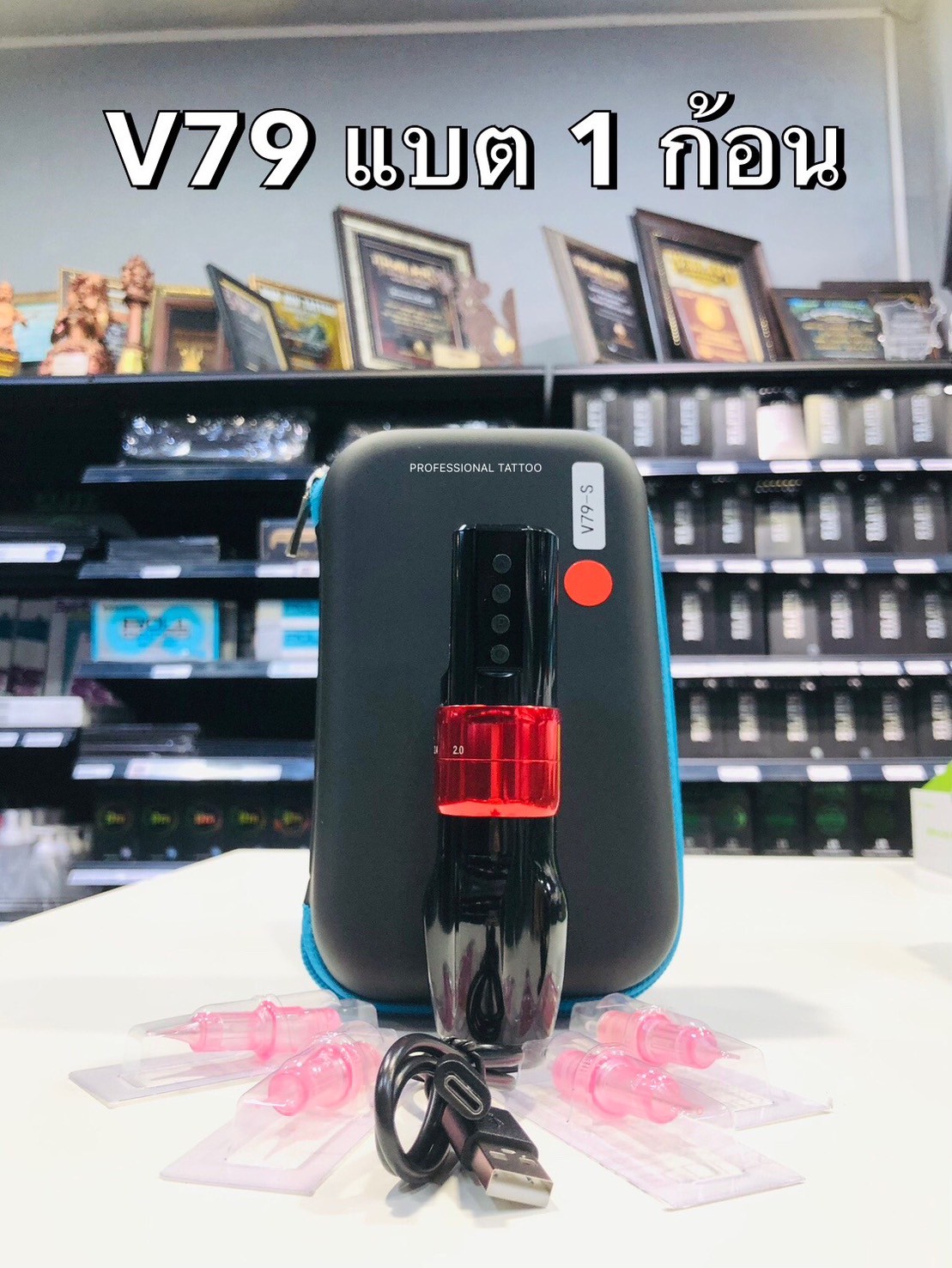 เครื่องสักปากกาไร้สายV79 Wireless Tattoo Pen เครื่องสักปากกาไร้สายV79 Wireless Tattoo Pen