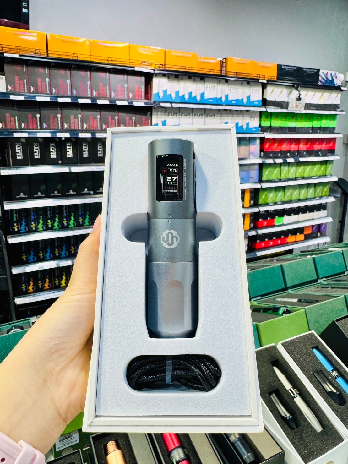 เครื่องสักปากกาไร้สาย AI เครื่องสักปากกาไร้สาย SKTECH STEAM ONE AI