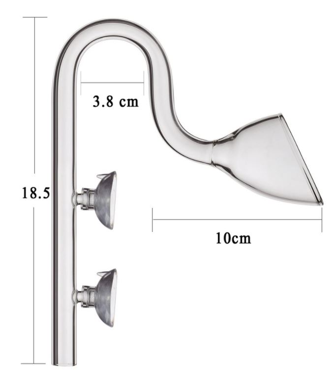 Outflow แก้ว 17mm Lilly Glass Pipe-Outflow-Lilly 17mm