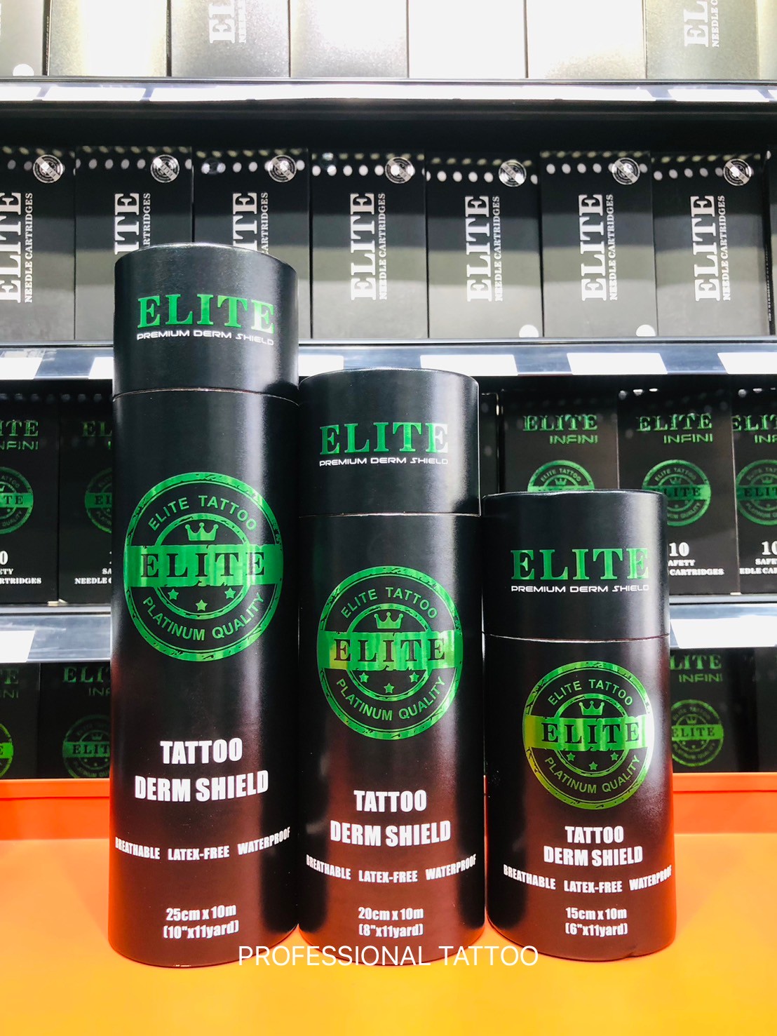 ELITE Premium Derm Shield ฟิล์มแลปหลังสัก Elite Premium ELITE Premium Derm Shield ฟิล์มแลปหลังสัก Elite Premium กล่องดำ