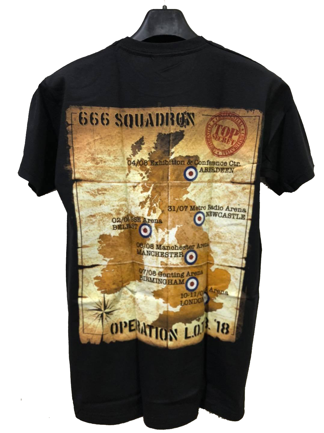 เสื้อวง Iron Maiden Legacy Of The Beast Uk Tour ปี 2018 Size S เสื้อทัวร์หน้างาน ลิขสิทธิ์แท้ 100%