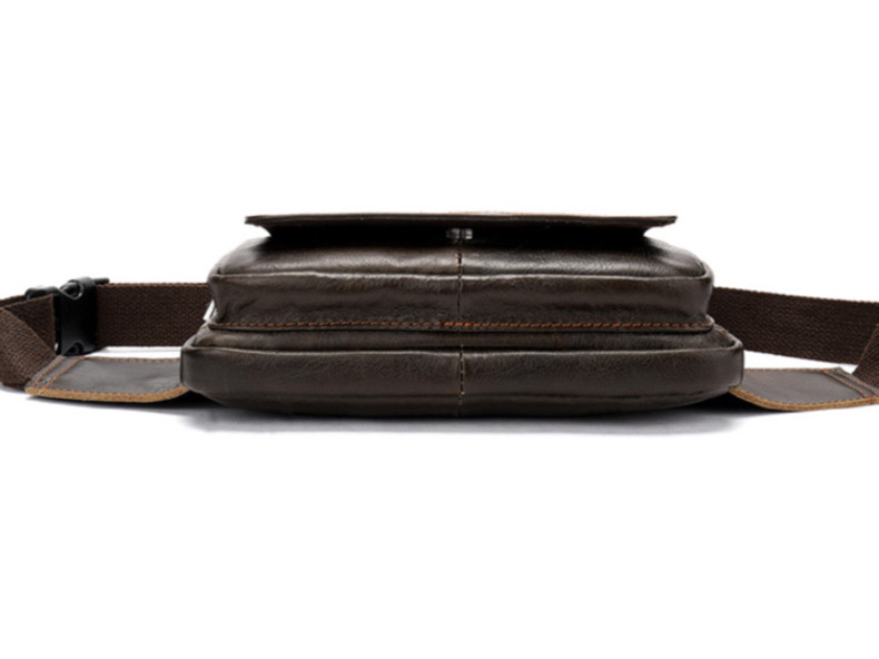 For You Leather LB35 กระเป๋าคาดเอว กระเป๋าคาดอก ผู้ชาย หนังแท้ ขนาดเล็ก กะทัดรัด LB35