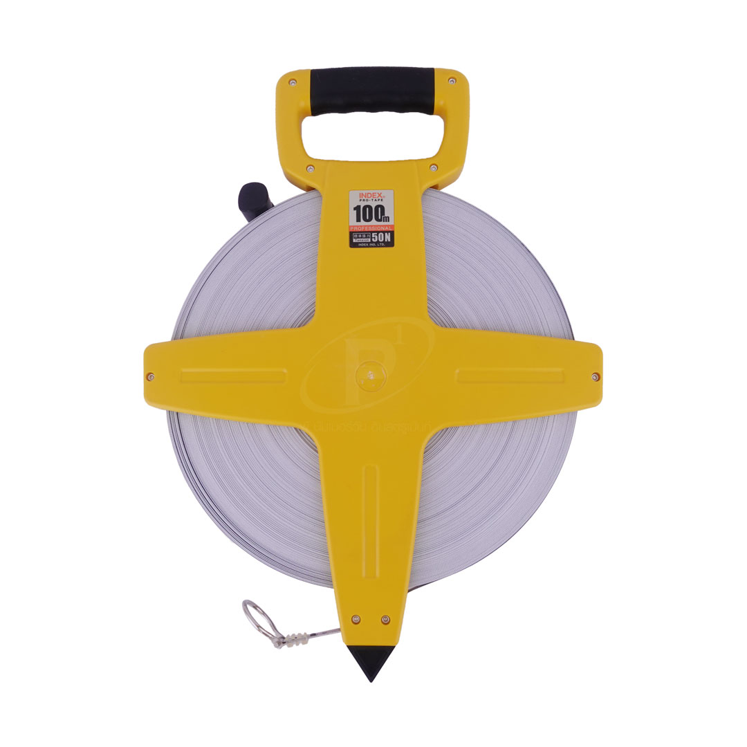 เทปวัดระยะ สแตนเลส INDEX 100ม.