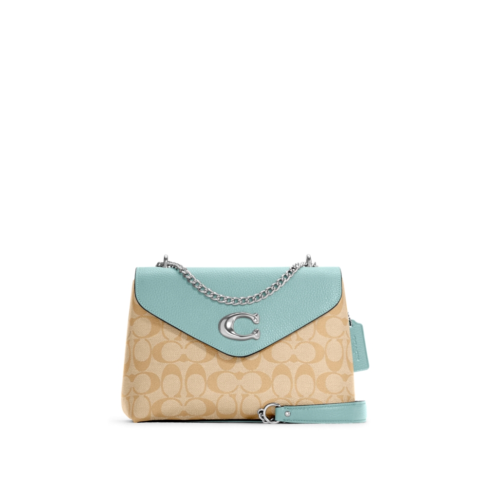 กระเป๋าสะพาย COACH C6784 TAMMIE SHOULDER BAG IN SIGNATURE CANVA (SVU0F)