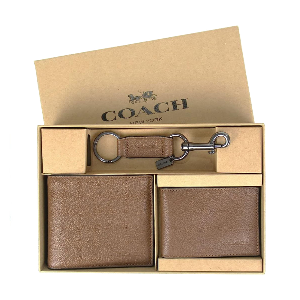 กระเป๋าสตางค์ COACH 64118 BOXED 3 IN 1 WALLET GIFT SET (CWH) [64118CWH]