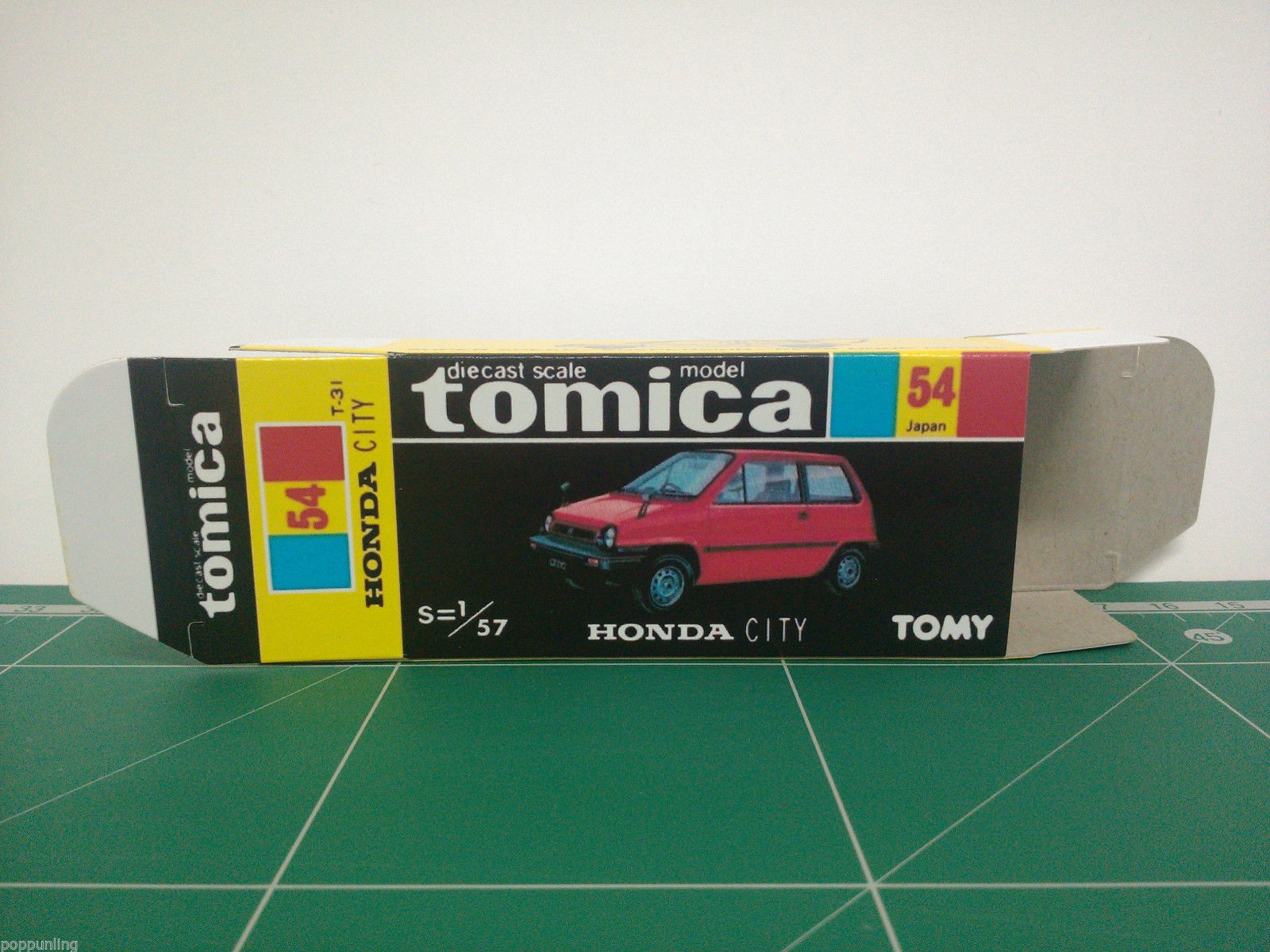 กล่องพิมพ์ Reproduction Box สำหรับ Tomica Black Box No.54 Honda City (กล่องเปล่า, ไม่มีรถ)