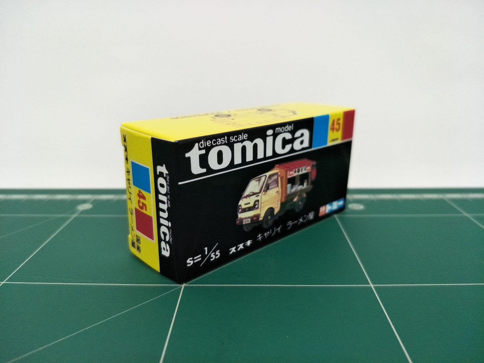 กล่องพิมพ์ Reproduction Box สำหรับ Tomica Black Box No.45 Suzuki Carry Chinese Noodle Vendor (กล่องเปล่า, ไม่มีรถ)