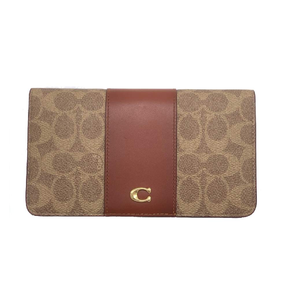 กระเป๋าสตางค์ SLIM WALLET IN SIGNATURE CANVAS (B4NQ4) [C5862B4NQ4-RA]