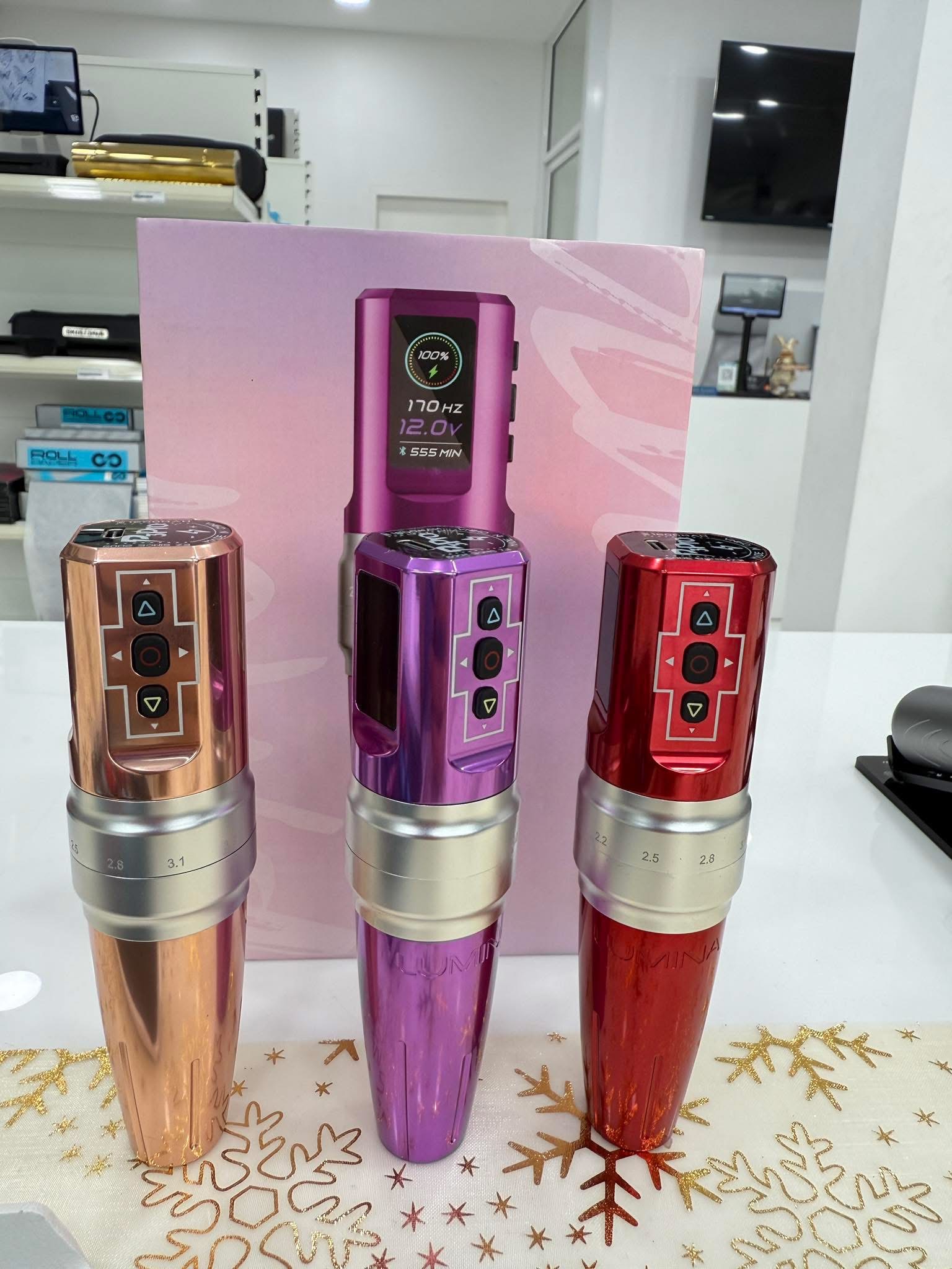 EZ P3 Pro Lumina Wireless Battery เครื่องสักปากกาไร้สายEZ P3 Pro Lumina Wireless Battery Adjustable Stroke Tattoo Machine EZ Lumina Adjustable PMU Machine