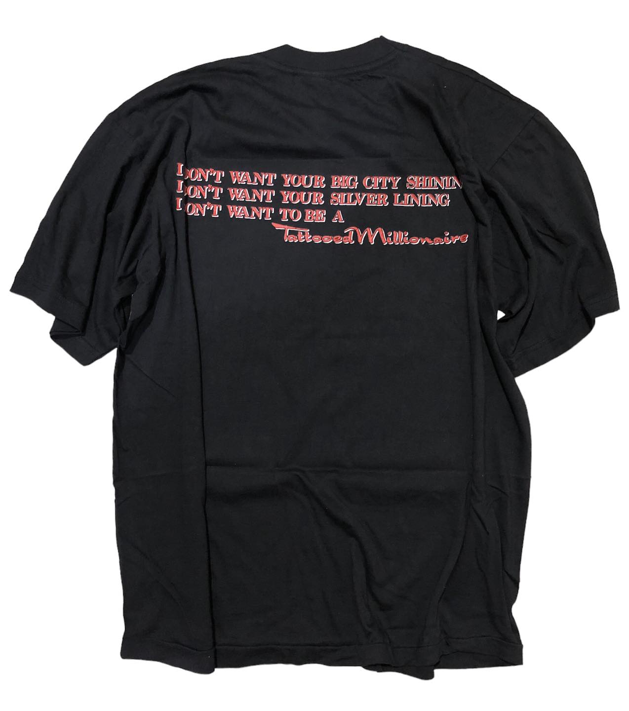 เสื้อวง Bruce Dickinson Tattooed Millionaire ปี 1990 หายาก ป้าย Supatee Size M สินค้าลิขสิทธิ์แท้ 100%