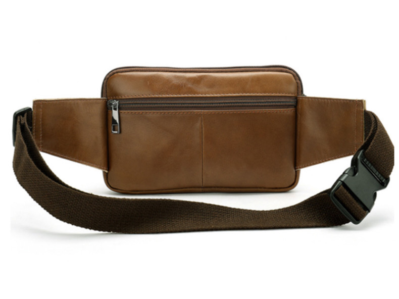 For You Leather LB35 กระเป๋าคาดเอว กระเป๋าคาดอก ผู้ชาย หนังแท้ ขนาดเล็ก กะทัดรัด LB35