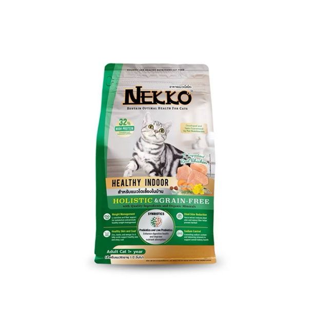 Nekko ND03 Healthy Indoor สูตรสำหรับแมวโตเลี้ยงในบ้าน1.2 Kg