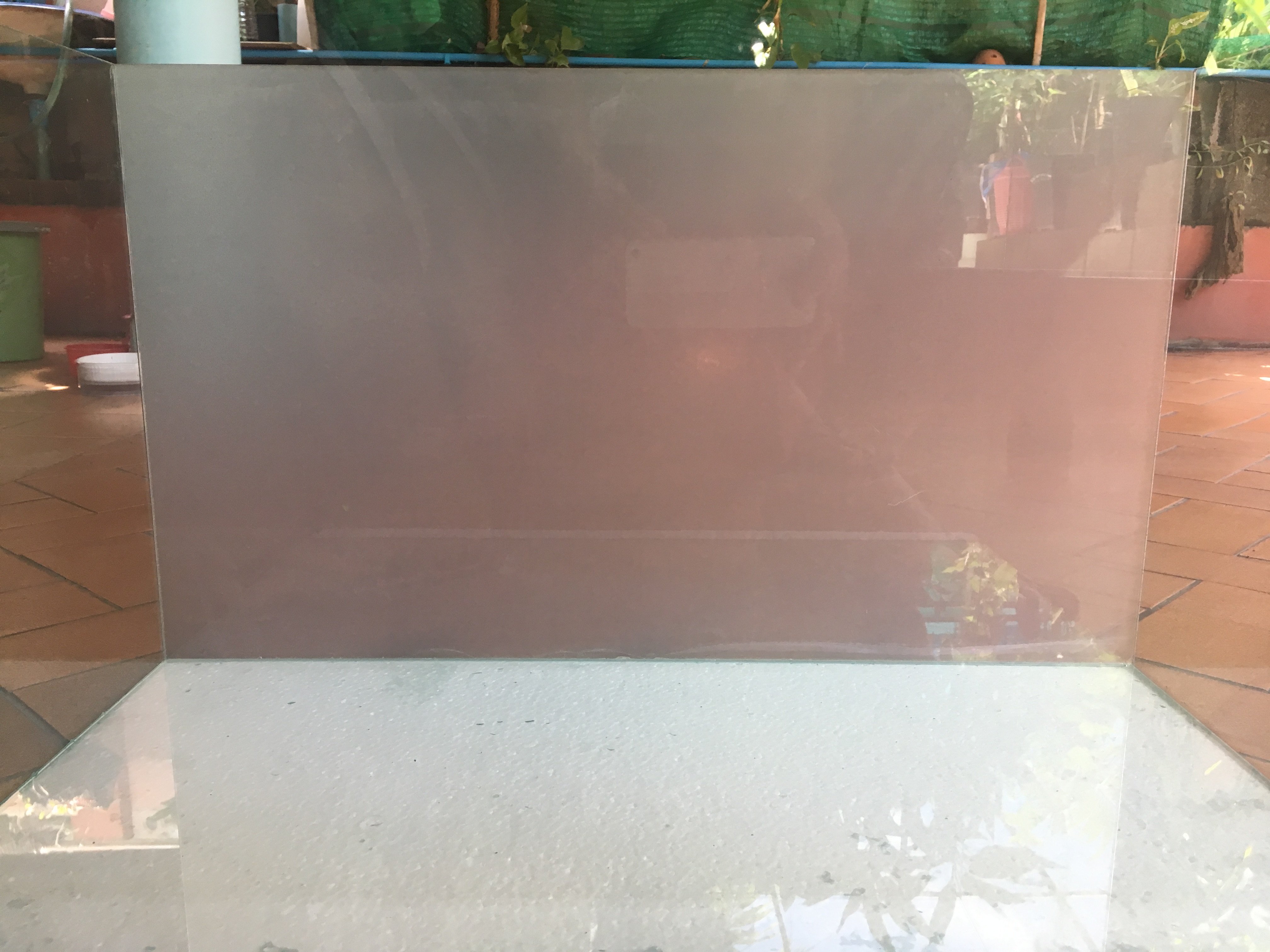 สติกเกอร์ขาวขุ่นติดหลังตู้ขนาด 24x12 นิ้ว