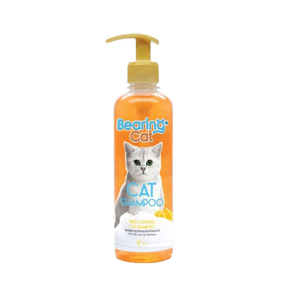 Bearing Cat แชมพูแมว 350 มล. # ส้ม สูตรลดและป้องกันขนร่วง